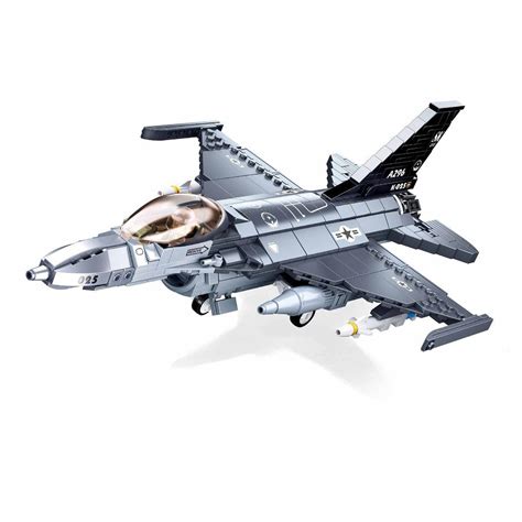 Buy Sluban F-16C Falcon Fighter Building Blocks For Ages 10+ Online at ...
