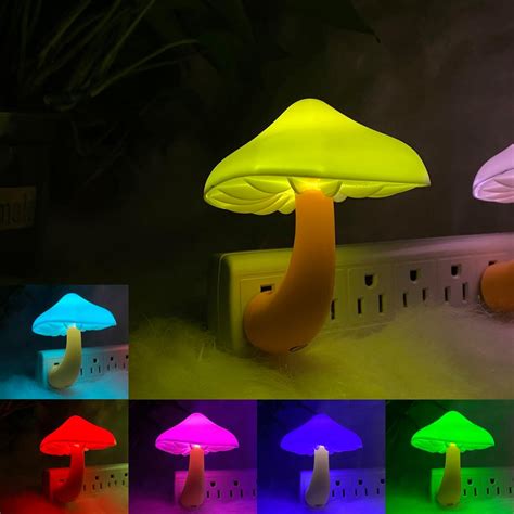 Kazgroth Sensor LED Night Light, Color Changing Mushroom Night Light ...