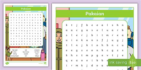 Cari Perkataan Kata Nama - Pakaian