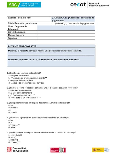 Examen JavaScript 的图像结果