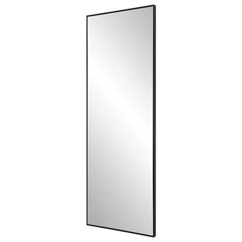 HARLAND FLOOR MIRROR BLACK - Portside Interiors