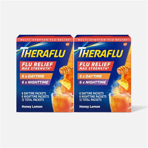 HSA Eligible Theraflu Multi-Symptom Flu Relief Max Strength Day & Night ...