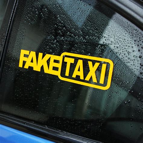Buy Car Sticker FAKE TAXI Reflective Car Sticker for Toyota Corolla ...