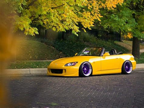 Download Honda S2000 Yellow Convertible Sports Car Wallpaper ...