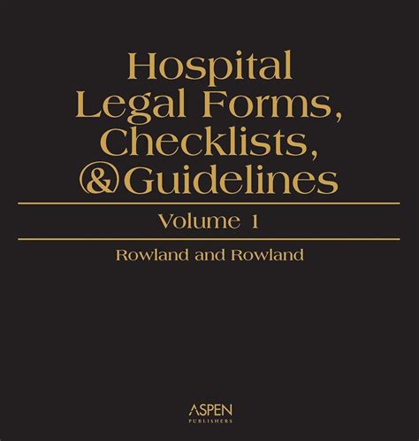 Buy Hospital Legal Forms, Checklists and Guidelines Book Online at Low ...