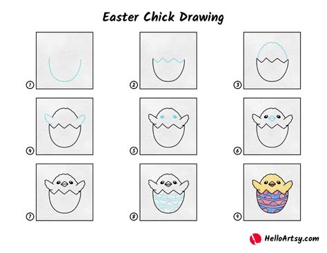 How To Draw A Chick Step By Step
