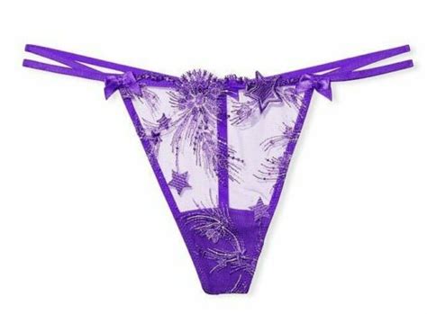 Buy 35 Victorias Secret Very Sexy Starstruck V-string Thong Panty Xs S ...