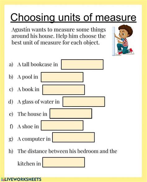 Image result for Measuring Area Using Appropriate Units Worksheet