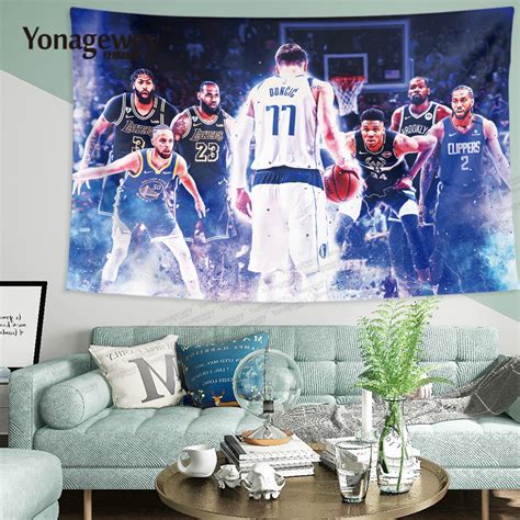 东皇卢卡东契奇胖77篮球球星写真周边宿舍装饰背景布海报挂布挂毯