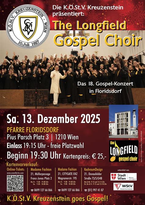 Longfield Gospel Choir in Floridsdorf, Katholische Kirche Floridsdorf ...