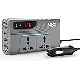 Vantro 200W Car Power Inverter/Laptop Charger with 3 USB (6.2A Max) & 1 ...