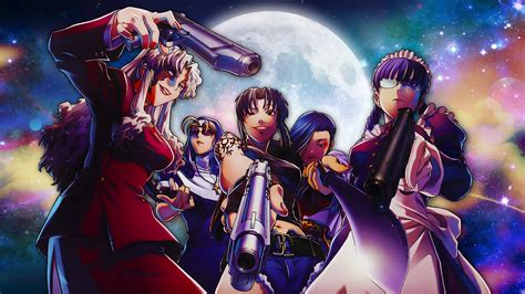 4K, pistol, Revy, group of women, low-angle, Eda, Black Lagoon, Roberta ...