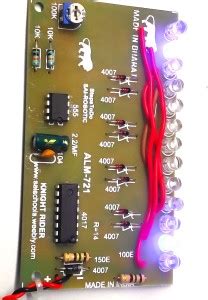 SAI ROBOTIC ALM 721 B 13 LED KNIGHT RIDER CIRCUIT WITH CD 4017 & NE 555 ...