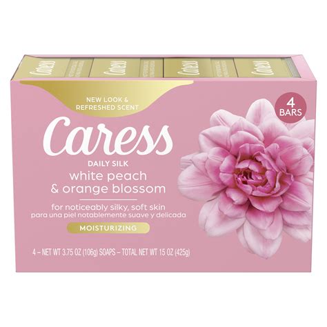 Caress Daily Silk Moisturizing Bar Soap for Dry Skin 3.75 oz 4 Bath ...
