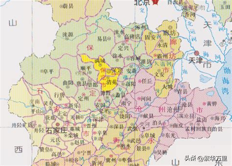 河北省保定市地图 - 随意云