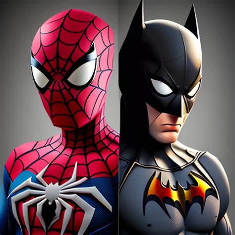 A mix with Spider-Man and Batman, 3D - Arthub.ai