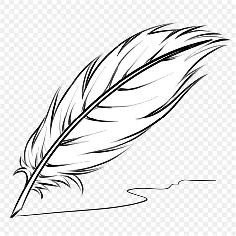 Feather Quill Clipart PNG Images, Quill Black And White Feather Clipart ...