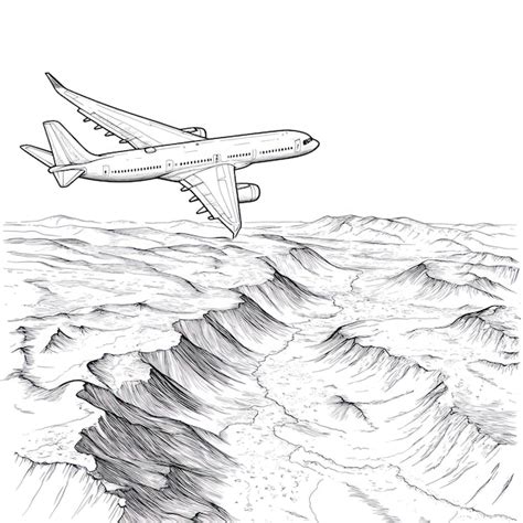 Image result for Plane Flying Over Beach Drawing