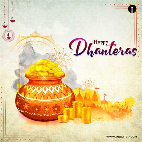 Free Happy Dhanteras Messages and Wishes For Business Promotion PSD ...