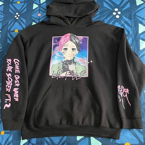 Lil peep hoodie, Men's Fashion, Tops & Sets, Hoodies on Carousell