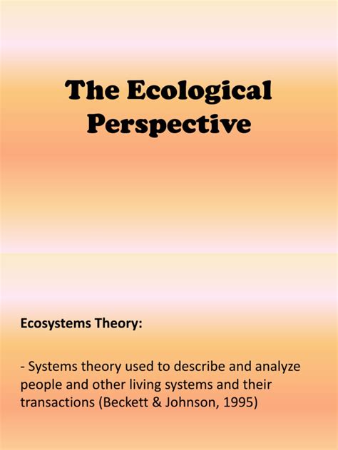 Image result for Define Ecological Approach