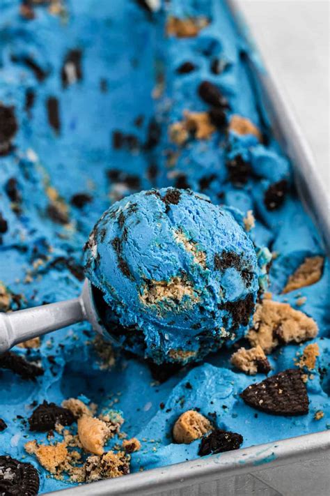 Cookie Monster Ice Cream No Churn Cookie Monster Ice Cream
