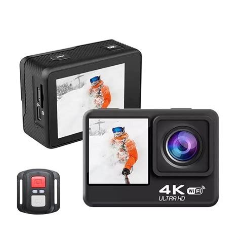 AUSEK® 4K Action Camera 60fps with Anti-Shake EIS Stabilization, 24MP ...