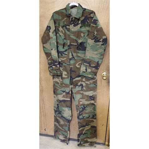 Woodland Camouflage Mechanics Coveralls Medium 50/50 Cotton & Nylon by ...