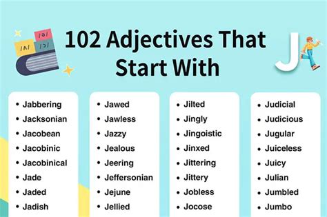 106 Adjectives That Start with J [Infographic] — RHblog