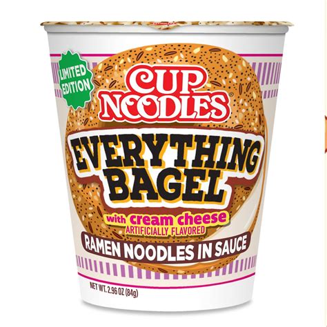 Cup Noodles Everything Bagel with Cream Cheese Ramen Noodles | The ...