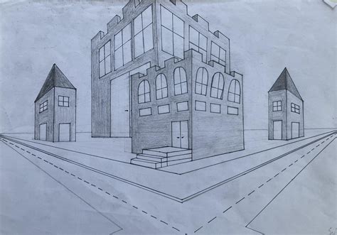 Image result for 2-Point Perspective Box Drawing