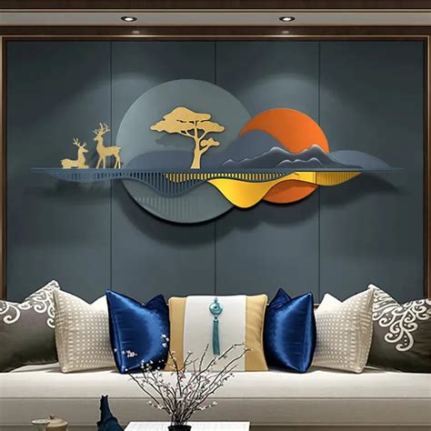 Nature Landscape Deer Metal Wall Hanging – Saajawat