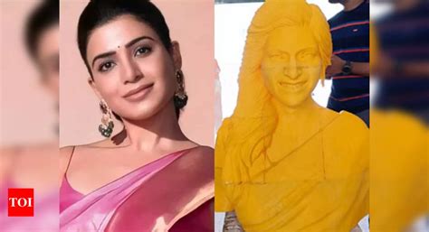 Samantha Ruth Prabhu's fan builds a temple for her in Bapatla | Telugu ...