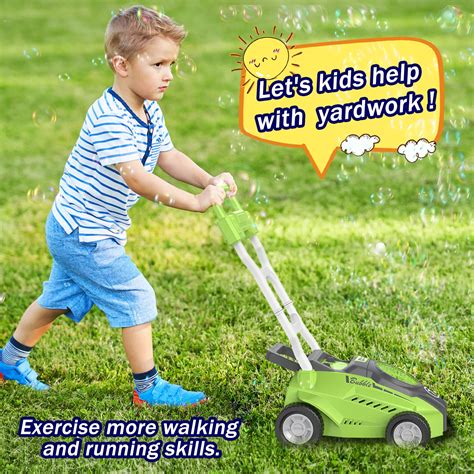 OSIMILY Bubble Lawn Mower for Kids, 12000+ Automatic Bubble Toys with ...