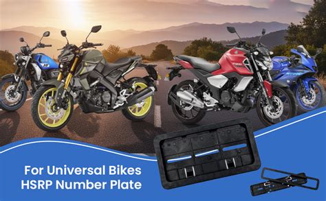 Erodian IND Number Plate Frame For Universal Bikes | Bike Type | Cover ...