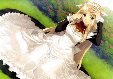 blondes, food, art, bottomless, 4K, long, maids, hair, group, purple ...