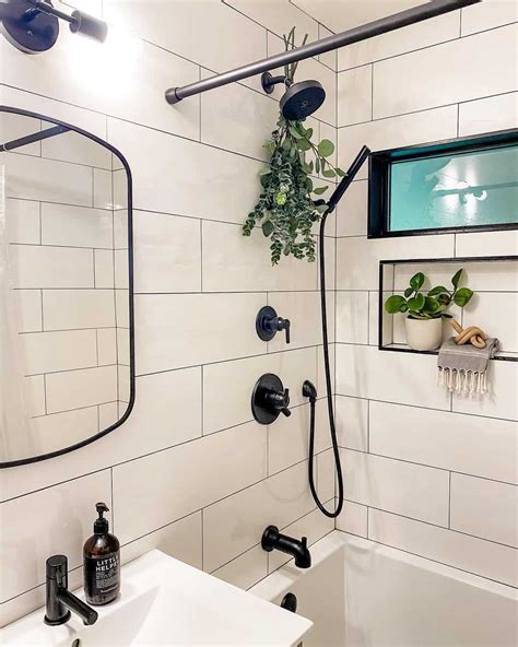 Shower Niche with Black Schluter Trim - Soul & Lane