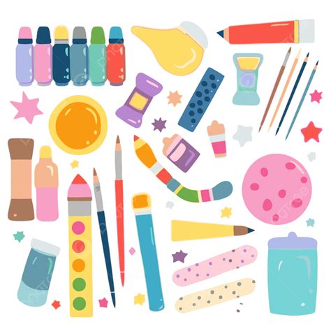 Kids Art Supplies Clip Art