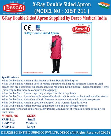 X-Ray Double Sided Apron | Manufacturers and Exporters | Desco