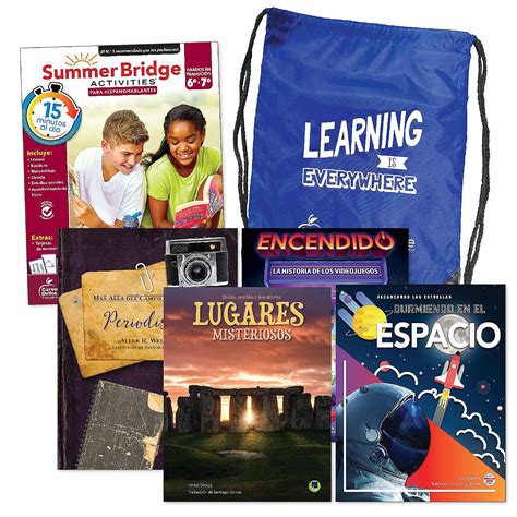Summer Bridge Activities Grades 6-7 Spanish Summer Learning Backpack ...