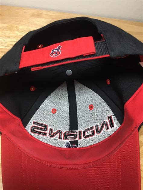 Vintage Cleveland Indians Hat RARE Wool Blend Adjusta… - Gem