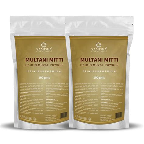 Multani Mitti Hair Removal Powder - 100gm – Samisha Organic