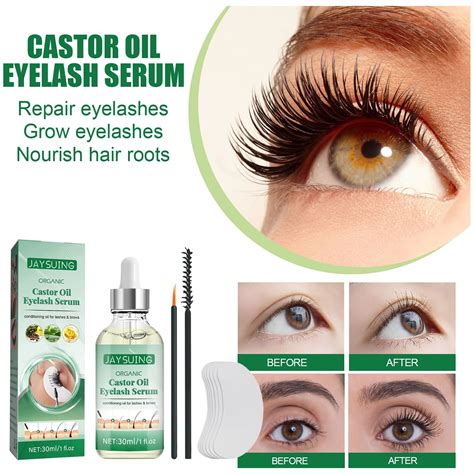 Castor Oil Eyelashes Before After