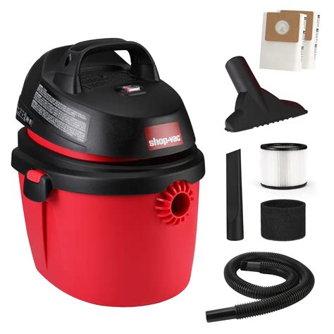 Shop-Vac 2.5 Gallon 2.0 Peak HP Wet/Dry Vacuum, Portable Compact Shop ...
