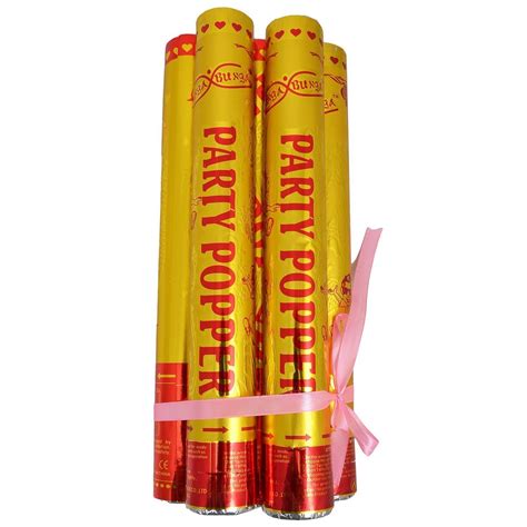 Garuna- Party Accessories - Golden Party Poppers Sparkle Cannon Party ...