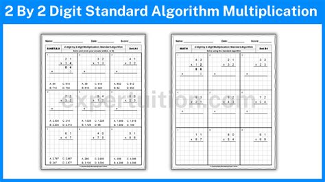 Image result for Two Digits Long Standard Algorithm Multiplication