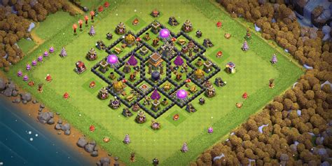 2023 COC TH8 Base Layout With Layout Copy Link - Base of Clans