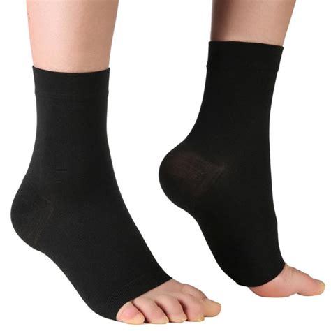 1pair Breathable Ankle Guard Bandage Grade Compression Foot Sleeve ...