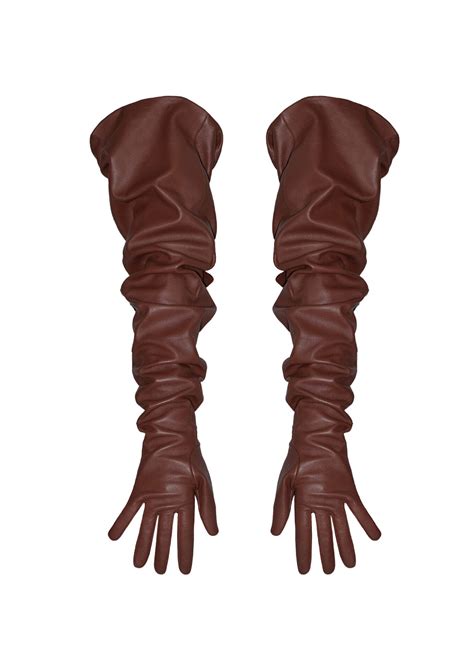 BROWN LEATHER GLOVES - Mrs Keepa