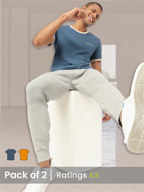 Shop Men's Crew Neck Tees Online in India | Classic Fit & Comfort ...